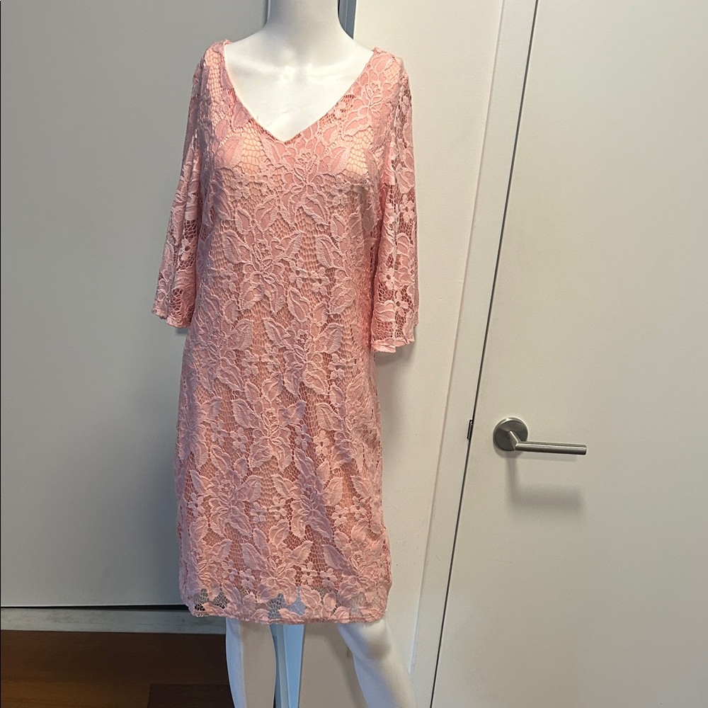 Pink Lace Dress